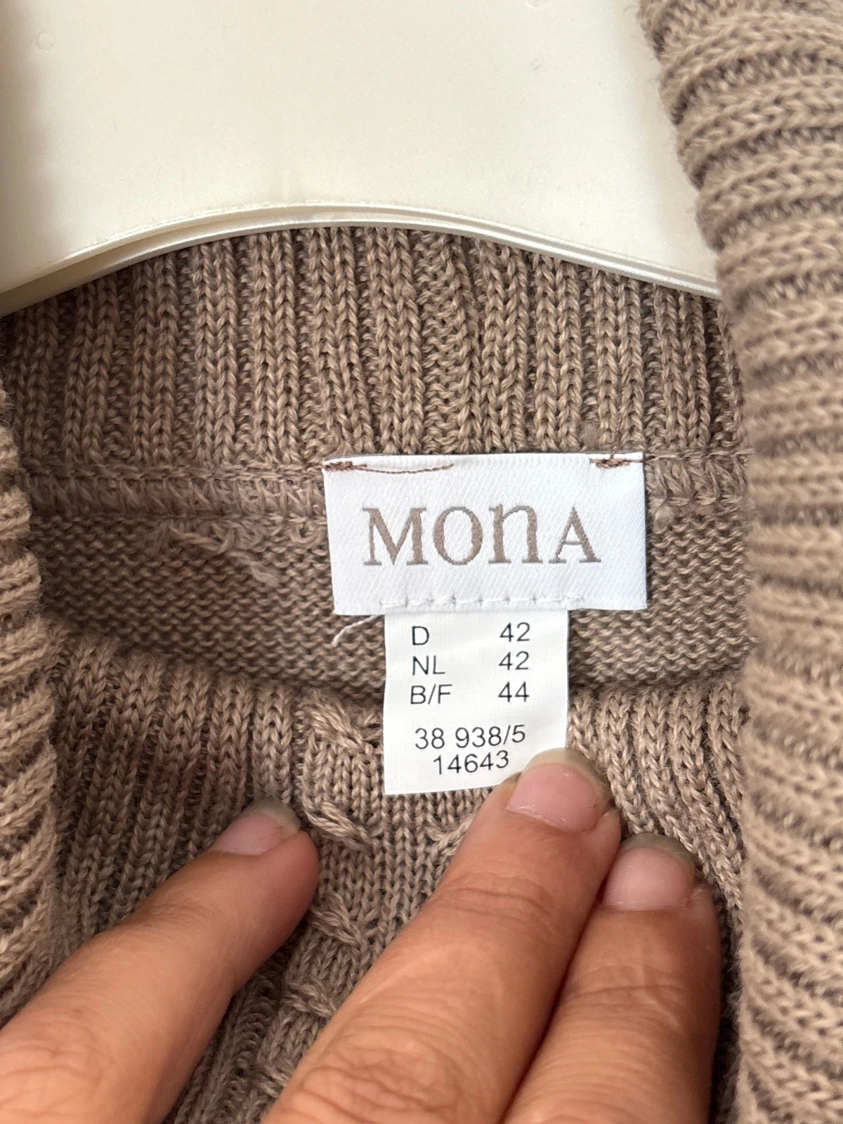 Suéter de cuello redondo marrón talla 44 Mona – photo 4